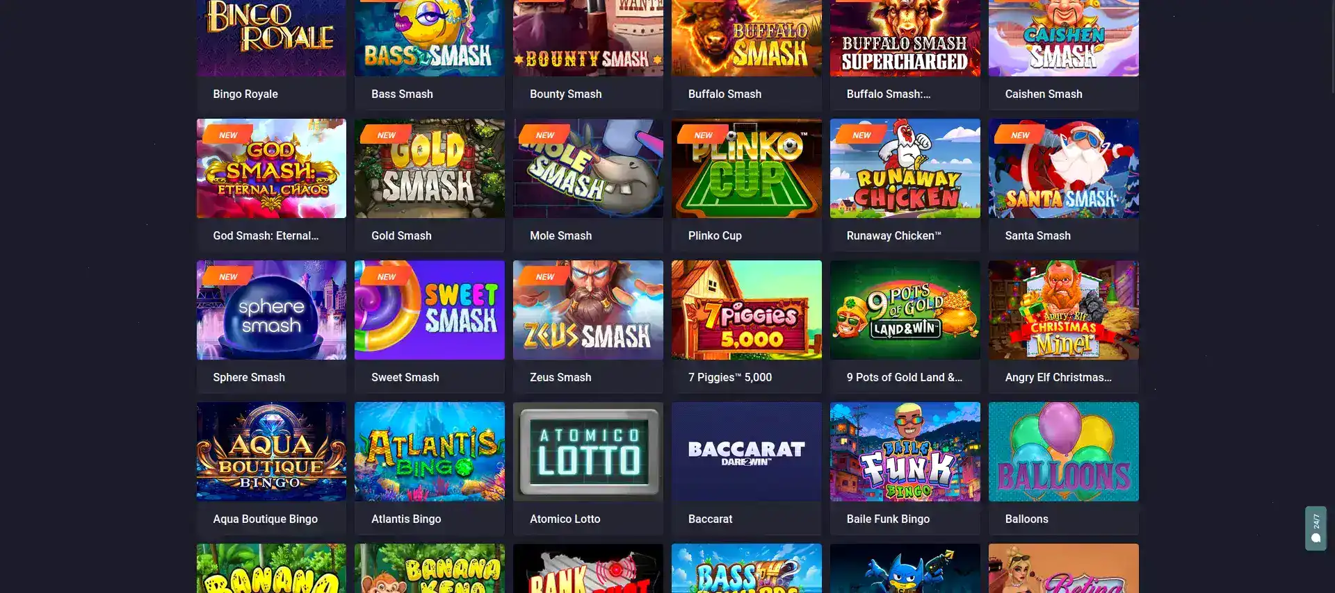 Игровой интерфейс казино Спинбеттер с слотами